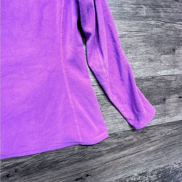 The North Face Purple Fleece Pullover Quarter Zip Sweater Sweat shirt - Picture 10 of 12